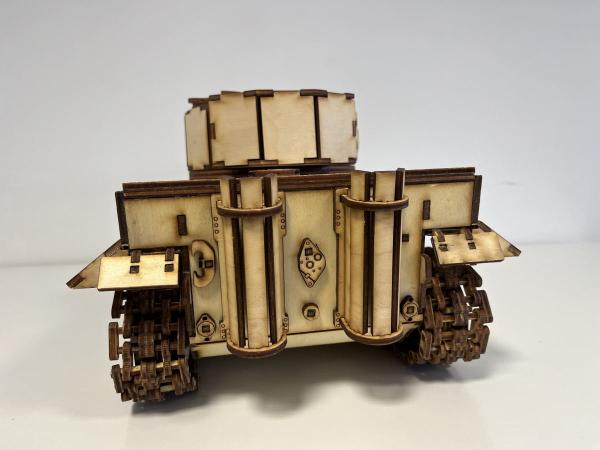 Panzerkampfwagen VI „Tiger“ WWII Tank as 3D large model - rear vie